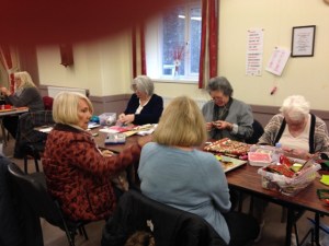 The members get down to work!!