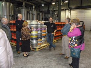 Our tour guide Mark explaining the brewing process.